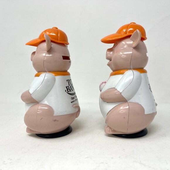 [Lot of 2] Vintage TCF BANK Baseball Piggy Banks Hard Plastic Promo Promotional - Picture 3 of 6